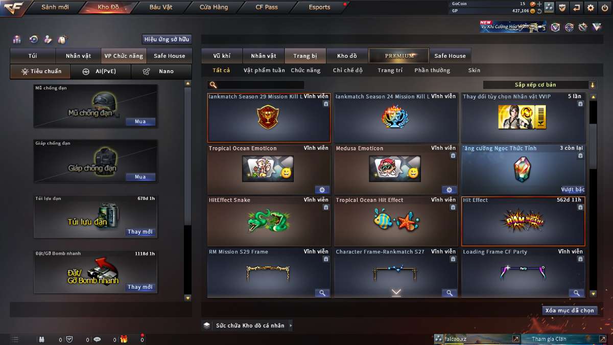 shop acc cf uy tin gia re